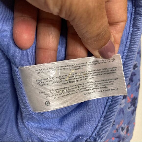 OshKosh B'gosh Quilted Blue Floral Print Girls Jacket Size 18 Months NWOT - Picture 10 of 12